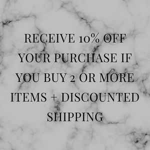 ✨SALE✨ 10% off when you buy 2 or more items
